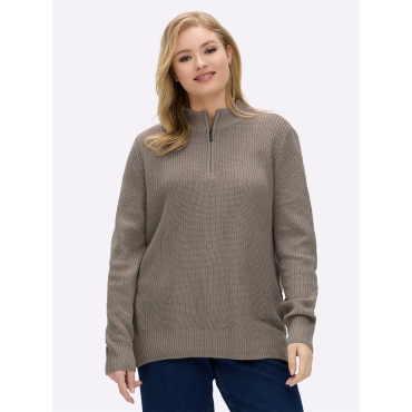 Stehkragenpullover 