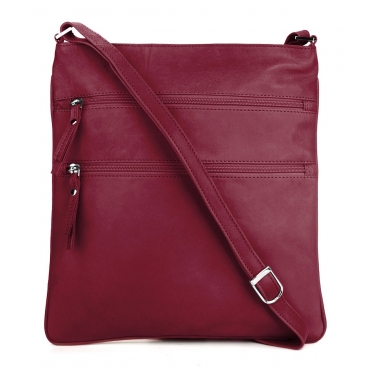 SZUNA Leder Damen Umhängetasche 