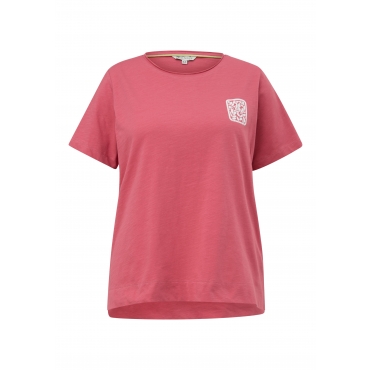 T-Shirt aus Jersey, mit grafischem Print auf der Brust, pink, Gr.44-54 