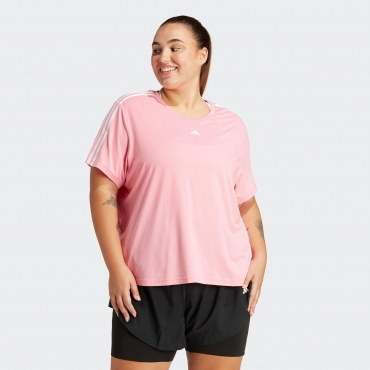 T-Shirt, pink-weiß, Gr.44/46-56/58 