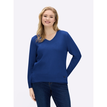 V-Ausschnitt-Pullover 