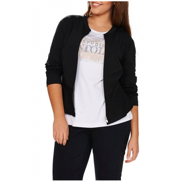  Studio Untold kurzer Jerseyblazer - Fashion 42-54, Damen, Schwarz, Gr. 42,44,46,48,50,52,54 