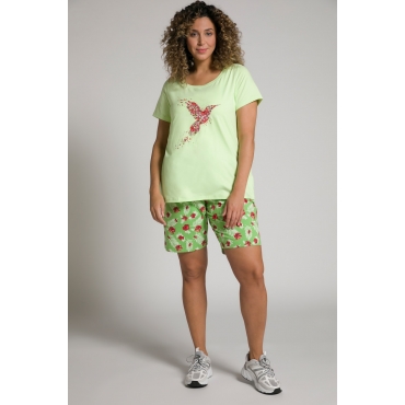 Grosse Grössen Jersey-Shorts, Damen, grün, Größe: 56, Baumwolle, Ulla Popken 