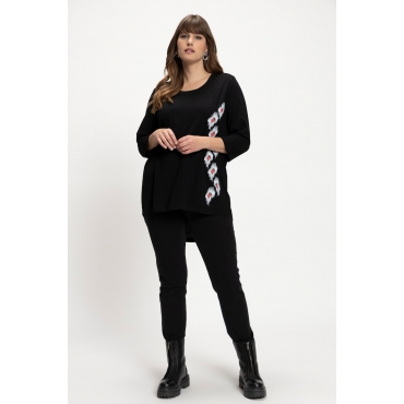Grosse Grössen Shirt, Damen, schwarz, Größe: 54/56, Baumwolle/Synthetische Fasern, Ulla Popken 