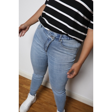 Grosse Grössen Skinny-Jeans, Damen, blau, Größe: 46, Baumwolle, Studio Untold 
