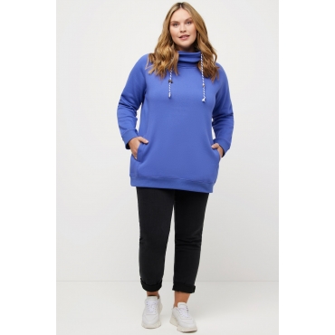 Grosse Grössen Sweatshirt, Damen, blau, Größe: 58/60, Baumwolle/Polyester, Ulla Popken 