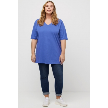 Grosse Grössen T-Shirt, Damen, blau, Größe: 58/60, Ulla Popken 