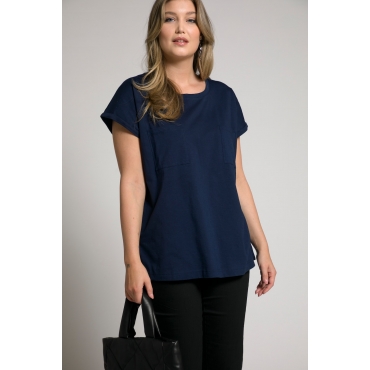 Grosse Grössen T-Shirt, Damen, blau, Größe: 58/60, Baumwolle/Synthetische Fasern, Ulla Popken 