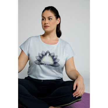 Grosse Grössen Yogashirt, Damen, blau, Größe: 58/60, Viskose, Ulla Popken 