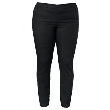 Ulla Popken Jeggings, Schlupfhose mit Elastikbund, schwarz, Gr. 50,62,64 