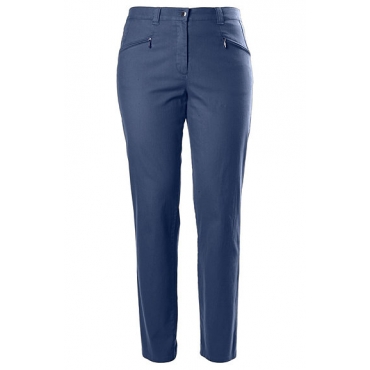 Ulla Popken Stretchhose "Mony", querelastisch, gerades Bein, schattenblau, Gr. 42,44,46,48,50,52,54,56,58,60 